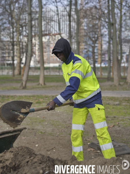 Chantier d améngement urbain et d  insertion ouvert aux personnes en difficultés