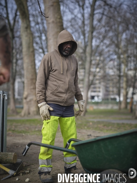Chantier d améngement urbain et d  insertion ouvert aux personnes en difficultés