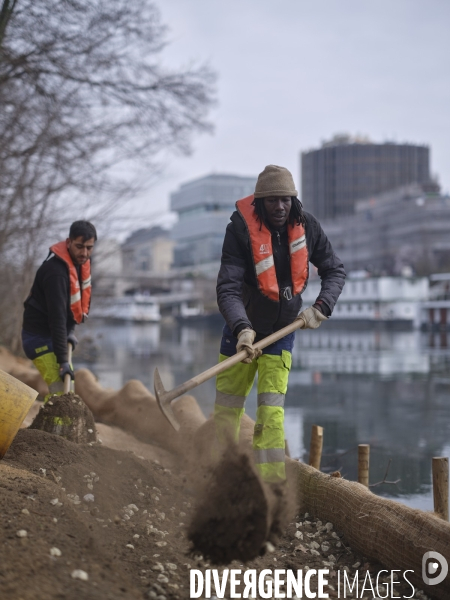 Chantier d améngement urbain et d  insertion ouvert aux personnes en difficultés