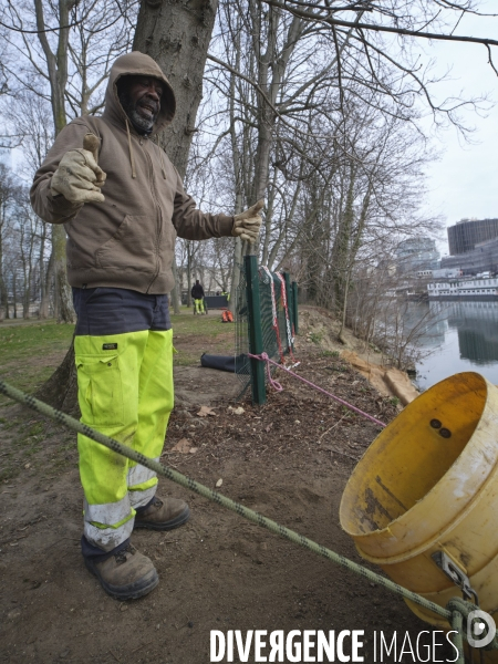 Chantier d améngement urbain et d  insertion ouvert aux personnes en difficultés