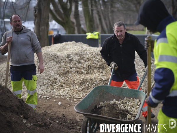 Chantier d améngement urbain et d  insertion ouvert aux personnes en difficultés