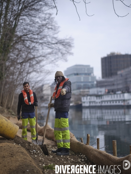 Chantier d améngement urbain et d  insertion ouvert aux personnes en difficultés