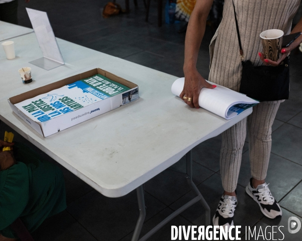 Préparation Marche pour la paix et la justice dans les quartier
