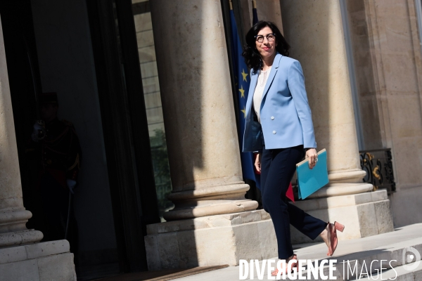 Conseil des ministres du nouveau gouvernement borne