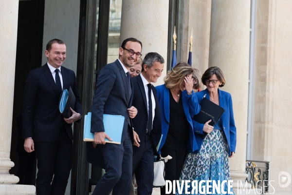 Conseil des ministres du nouveau gouvernement borne