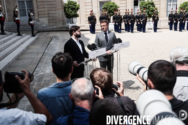 Conseil des ministres du nouveau gouvernement borne