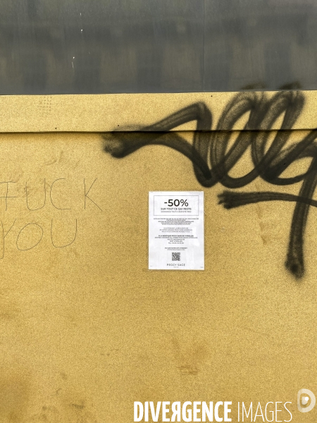 Marseille, remise en état des commerces après émeute