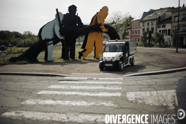 Hayange, dans le département de la Moselle.
