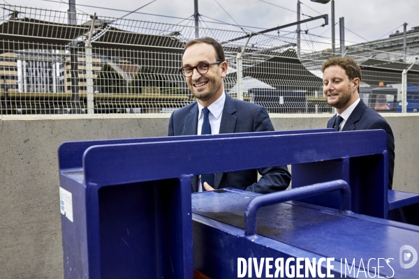 Thomas CAZENAVE et Clément BEAUNE gare de Lyon