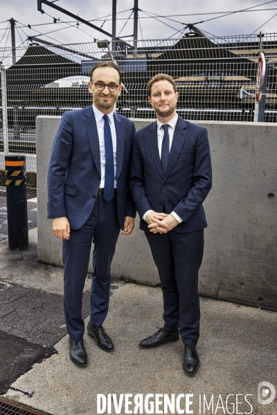 Thomas CAZENAVE et Clément BEAUNE gare de Lyon