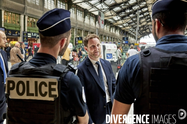 Thomas CAZENAVE et Clément BEAUNE gare de Lyon