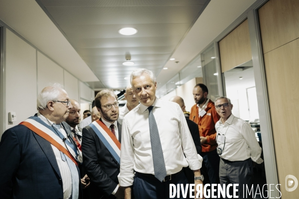 Déplacement de Bruno le Maire en Haute - Savoie.