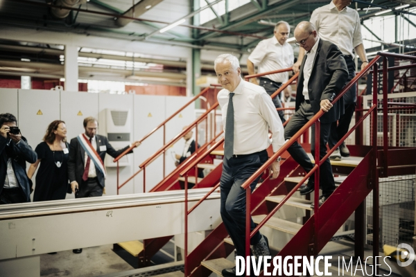 Déplacement de Bruno le Maire en Haute - Savoie.