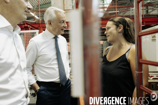 Déplacement de Bruno le Maire en Haute - Savoie.