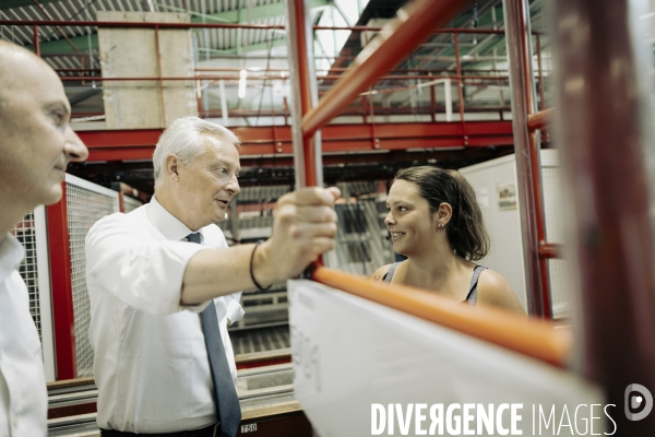 Déplacement de Bruno le Maire en Haute - Savoie.