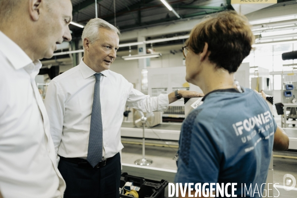 Déplacement de Bruno le Maire en Haute - Savoie.
