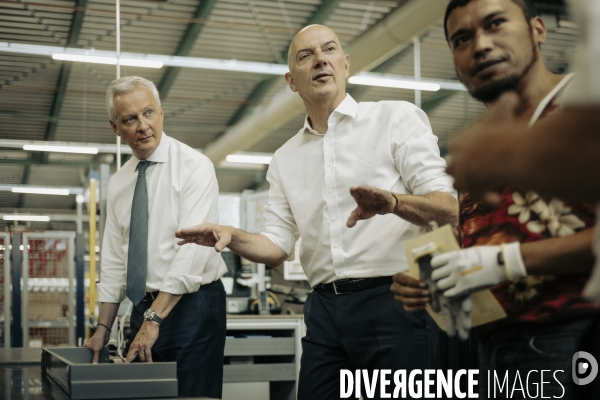 Déplacement de Bruno le Maire en Haute - Savoie.