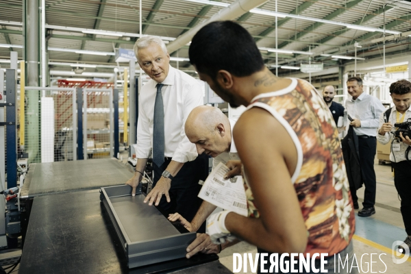 Déplacement de Bruno le Maire en Haute - Savoie.