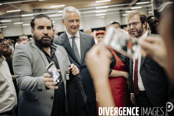Déplacement de Bruno le Maire en Haute - Savoie.