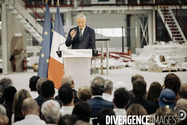Déplacement de Bruno le Maire en Haute - Savoie.
