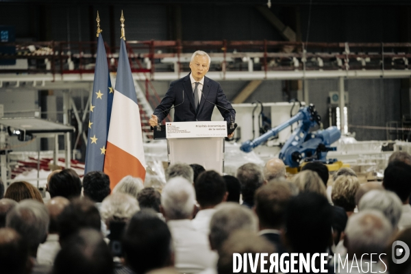 Déplacement de Bruno le Maire en Haute - Savoie.