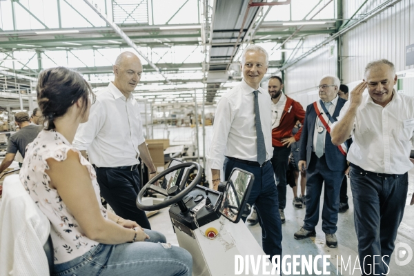 Déplacement de Bruno le Maire en Haute - Savoie.
