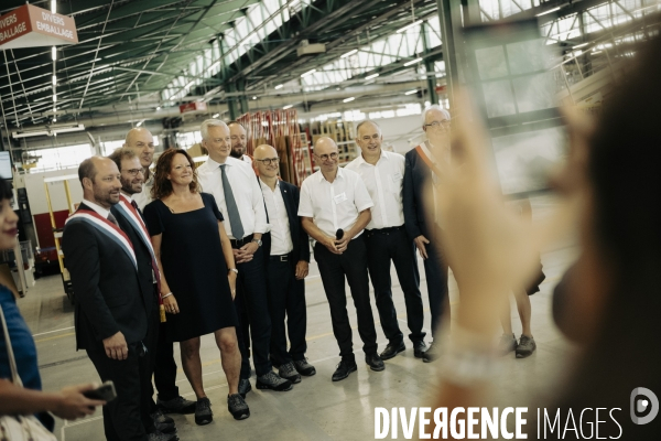 Déplacement de Bruno le Maire en Haute - Savoie.