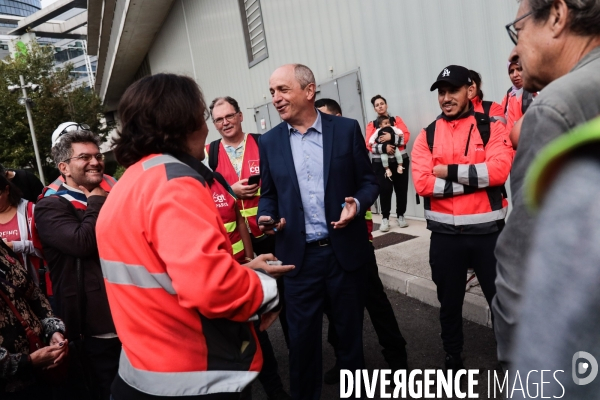 Manifestation des travailleurs du dechet