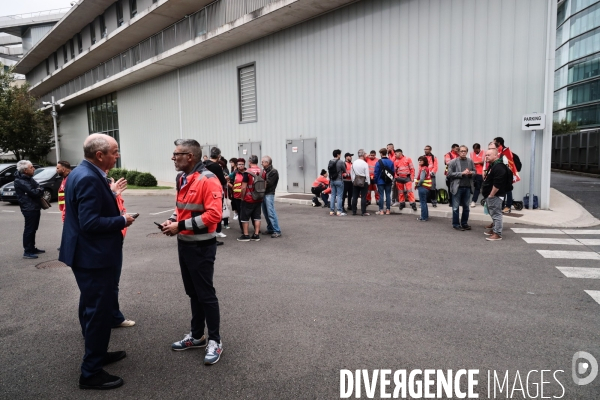 Manifestation des travailleurs du dechet