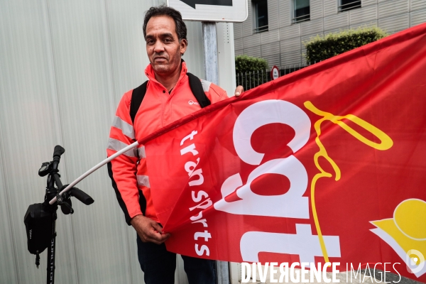 Manifestation des travailleurs du dechet
