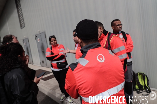 Manifestation des travailleurs du dechet