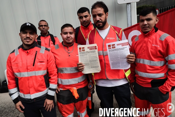 Manifestation des travailleurs du dechet
