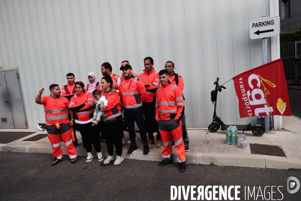 Manifestation des travailleurs du dechet