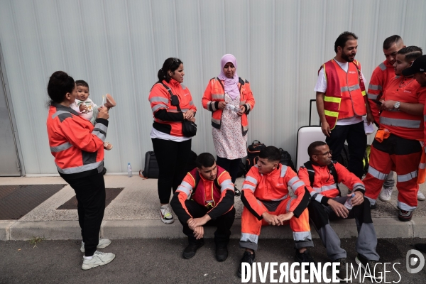 Manifestation des travailleurs du dechet