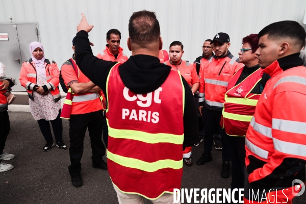 Manifestation des travailleurs du dechet