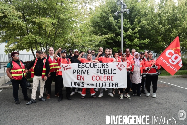 Manifestation des travailleurs du dechet