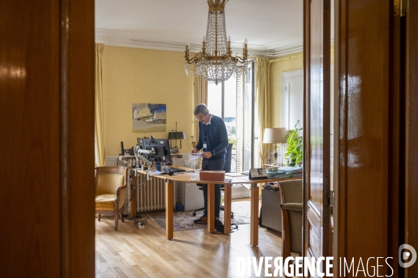 Dans les bureaux du service de cotation de la Banque de France (pour une partie de Paris), place de la Bastille à Paris