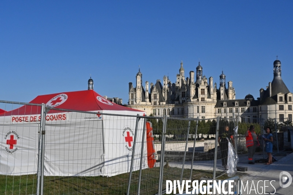 Concert et canicule à Chambord