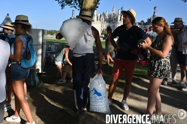 Concert et canicule à Chambord
