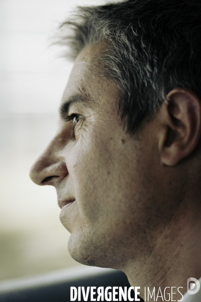Déplacement de François Ruffin en Normandie.