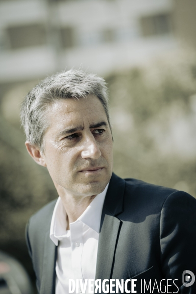 Déplacement de François Ruffin en Normandie.