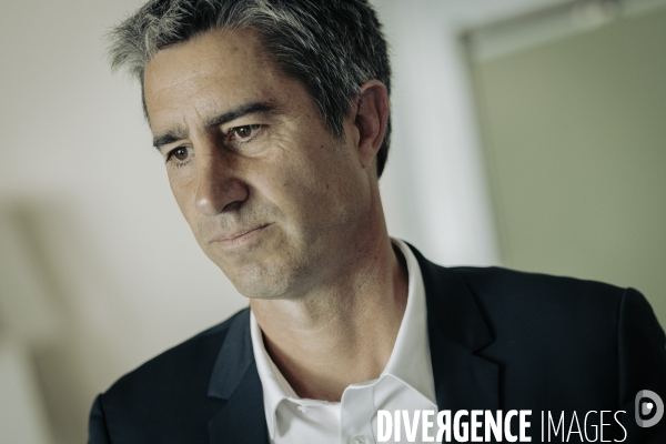 Déplacement de François Ruffin en Normandie.