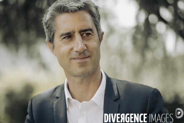 Déplacement de François Ruffin en Normandie.