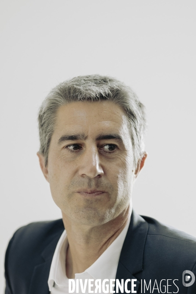 Déplacement de François Ruffin en Normandie.