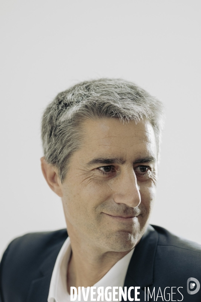 Déplacement de François Ruffin en Normandie.