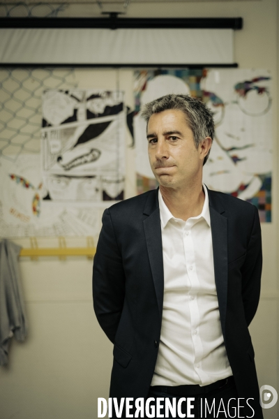 Déplacement de François Ruffin en Normandie.