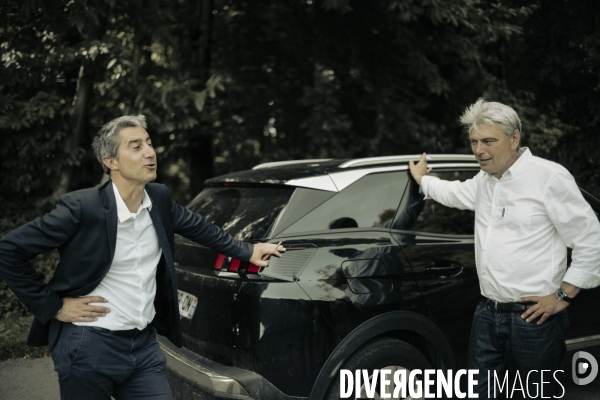Déplacement de François Ruffin en Normandie.