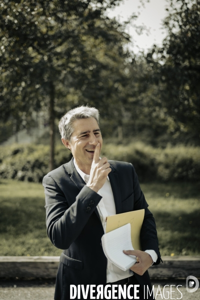 Déplacement de François Ruffin en Normandie.