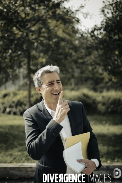 Déplacement de François Ruffin en Normandie.