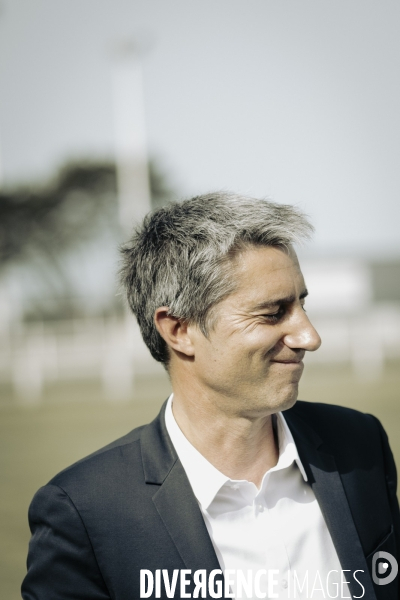 Déplacement de François Ruffin en Normandie.
